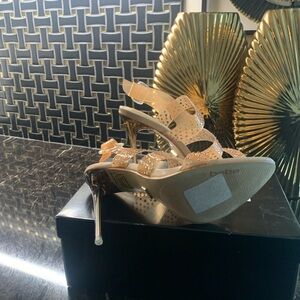 Bebe Nude Strappy Heels